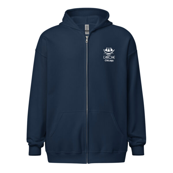 Printed Unisex heavy blend zip hoodie - Image 5
