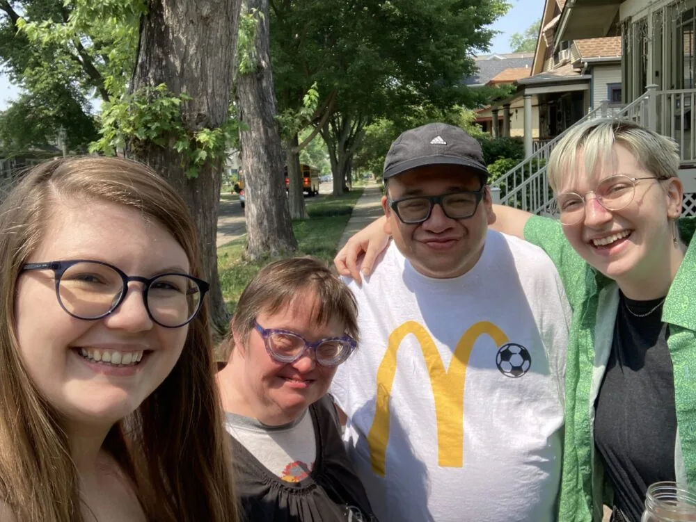 Molly Outside with Core Members