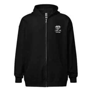 Printed Unisex heavy blend zip hoodie