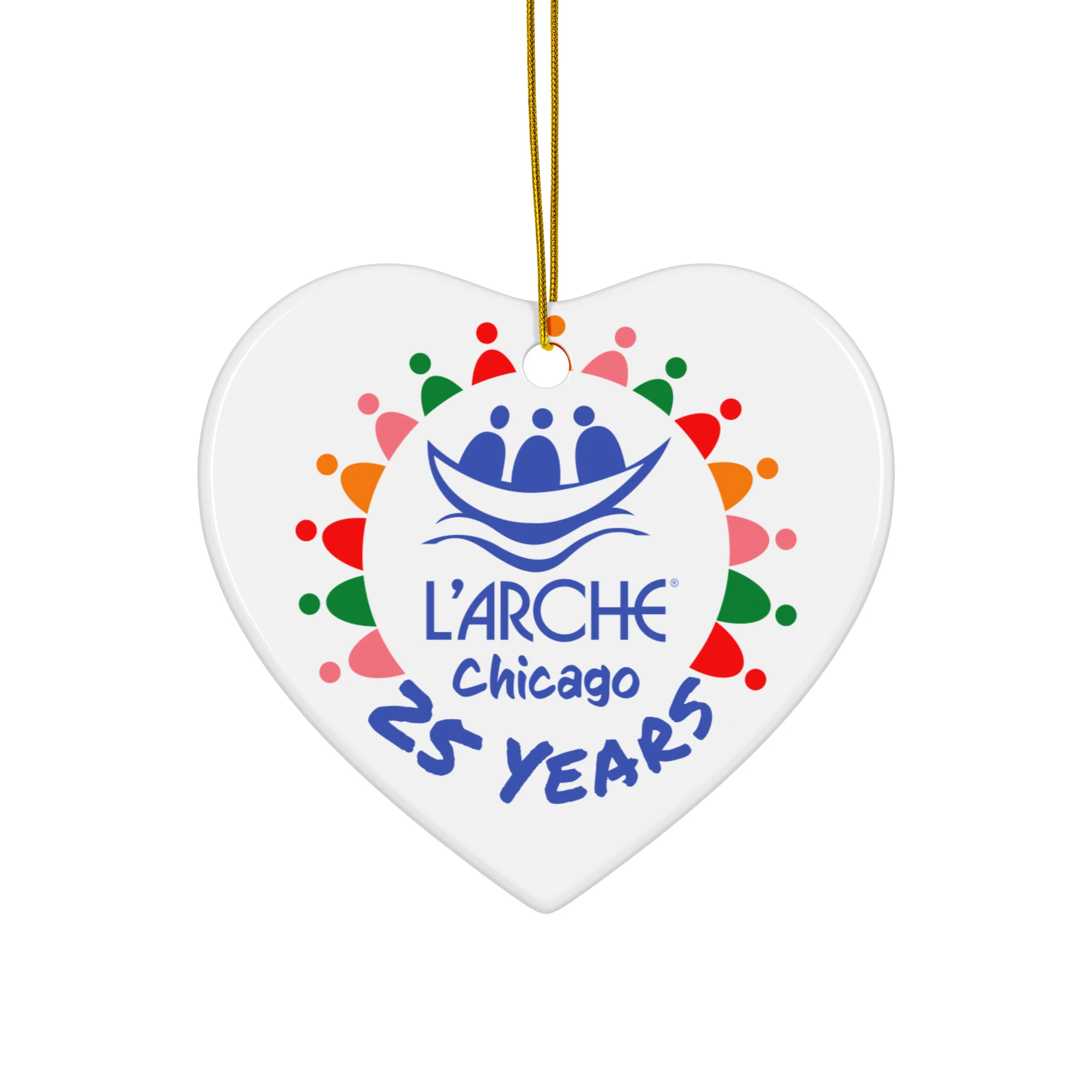 25th Anniversary Ceramic Ornament - Image 2