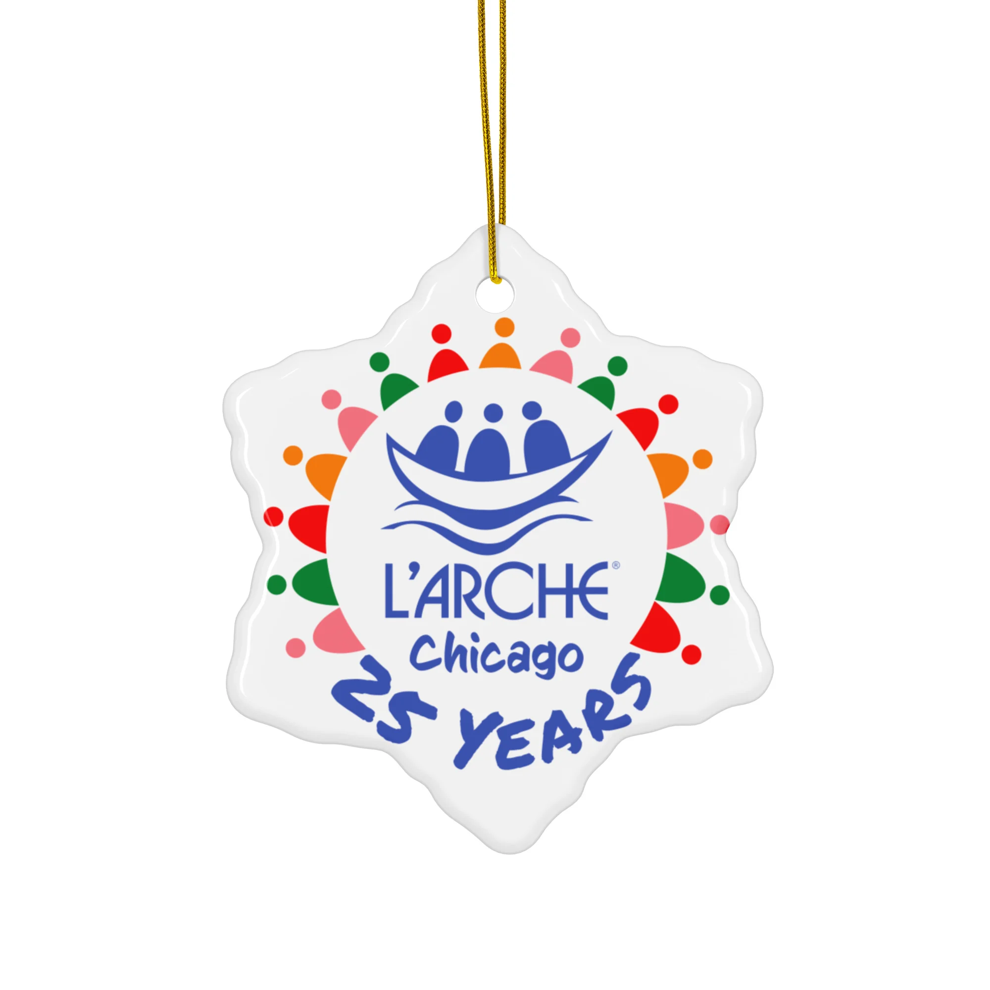 25th Anniversary Ceramic Ornament - Image 3