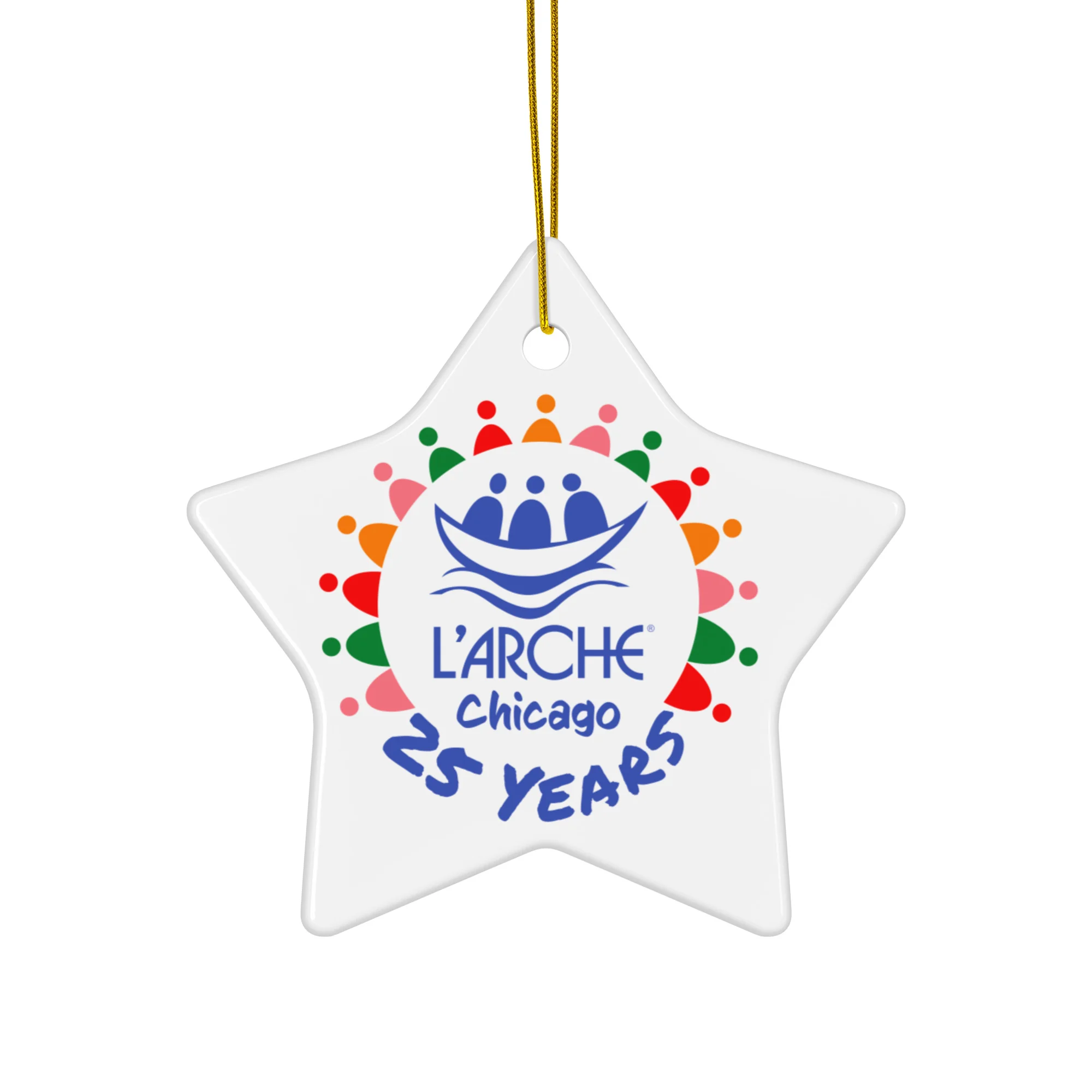 25th Anniversary Ceramic Ornament - Image 4
