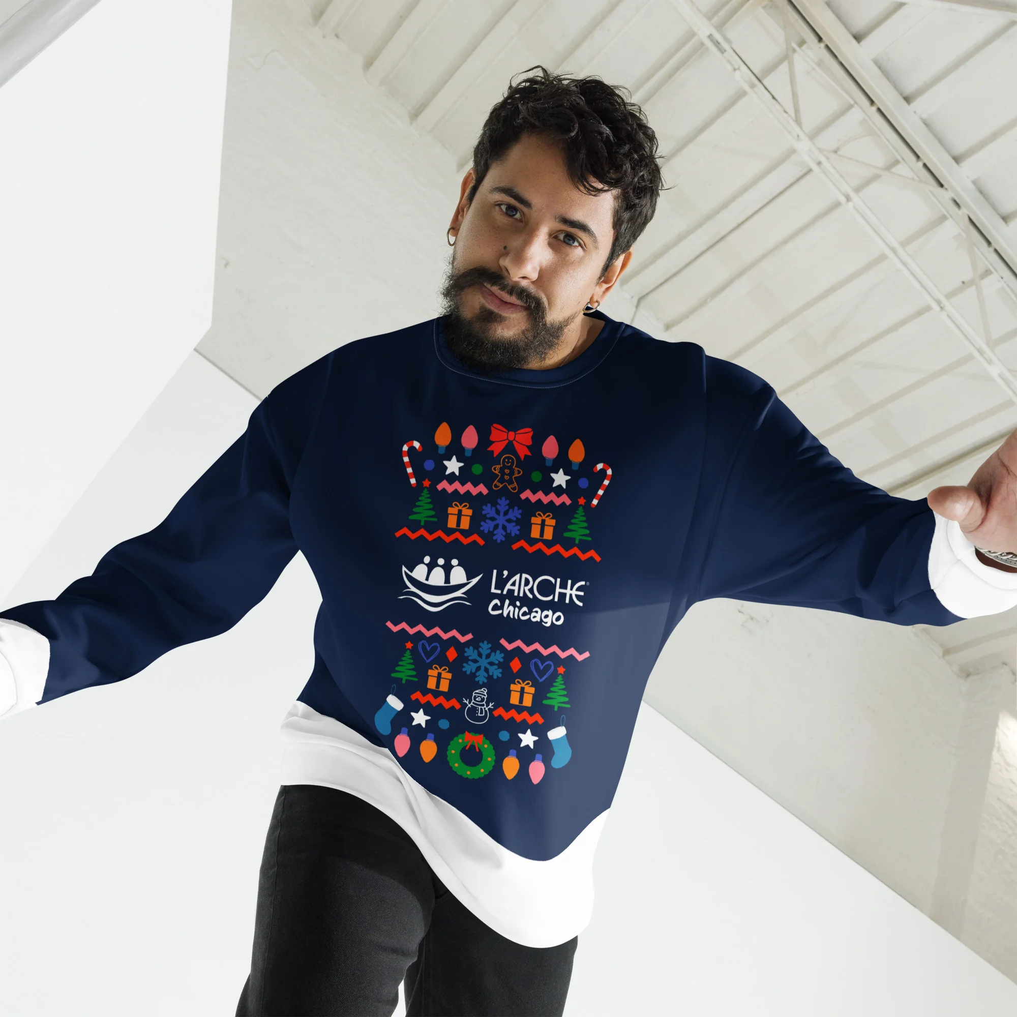 Unisex Winter Wonderland Sweater - Image 5
