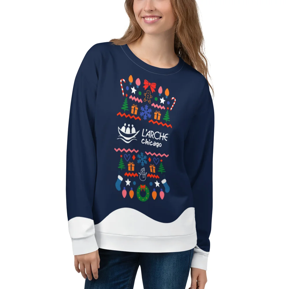 Unisex Winter Wonderland Sweater - Image 3
