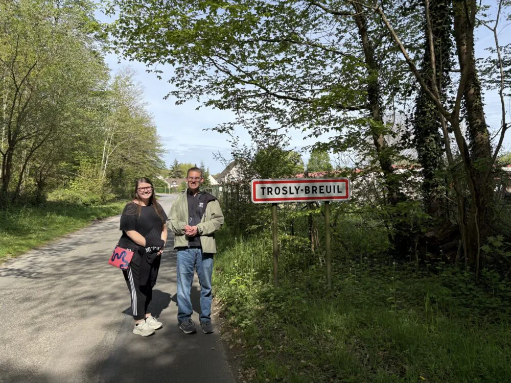 Anders and Molly in Trosly, France