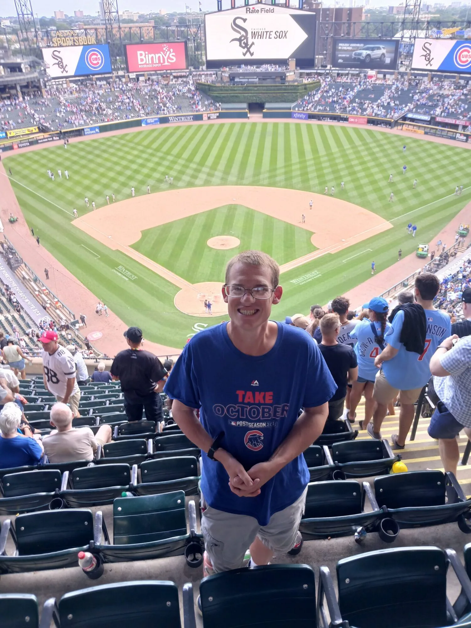 Anders at a Cubs game
