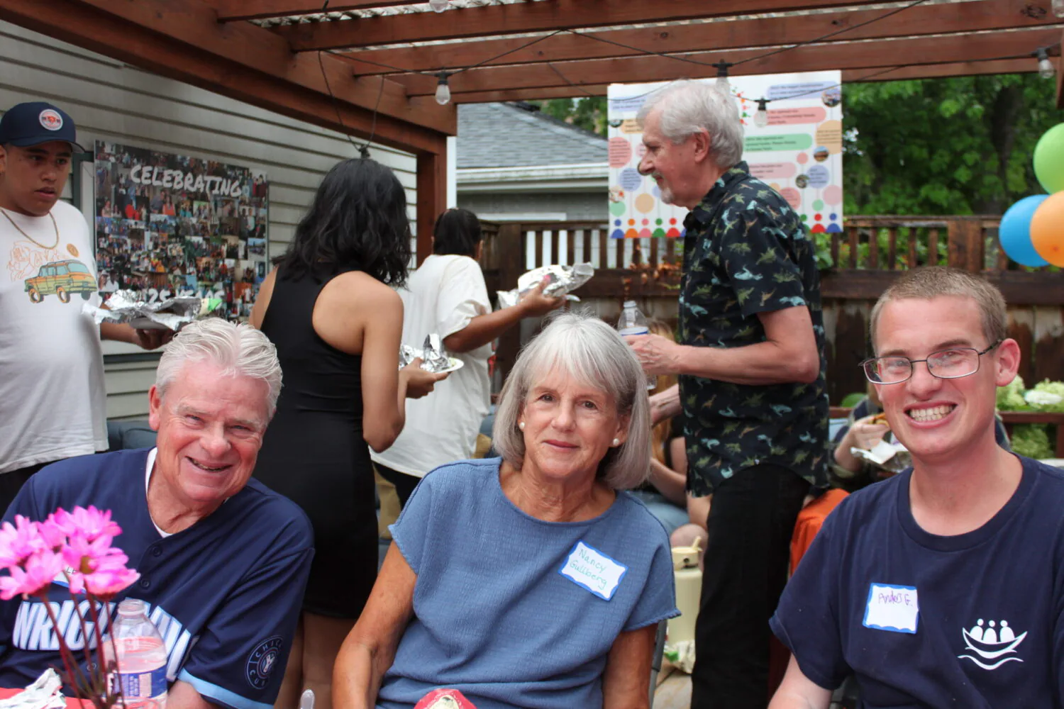 Anders and his parents at the Founders Day Picnic