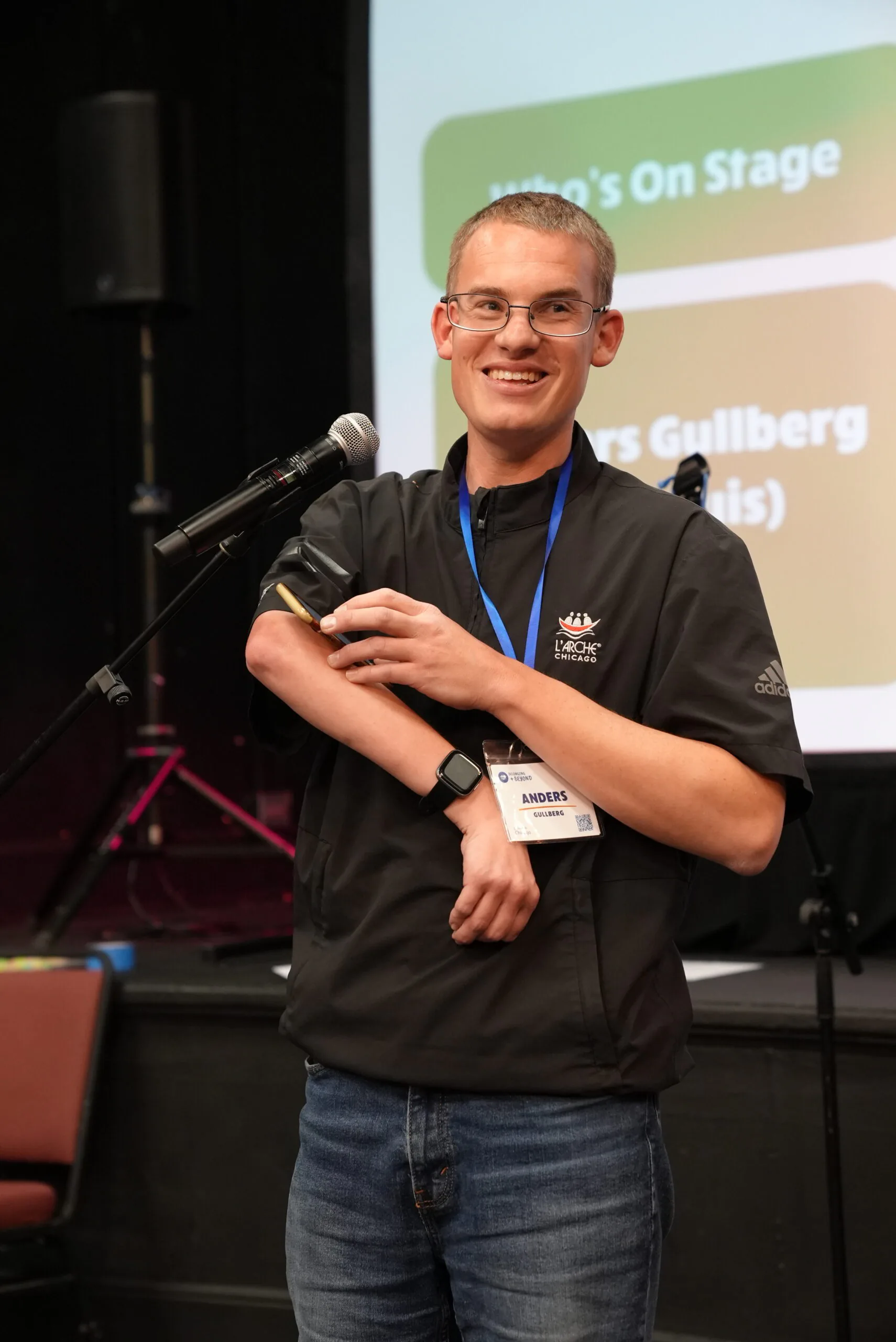 Anders at the L'Arche Midwest Regional Gathering